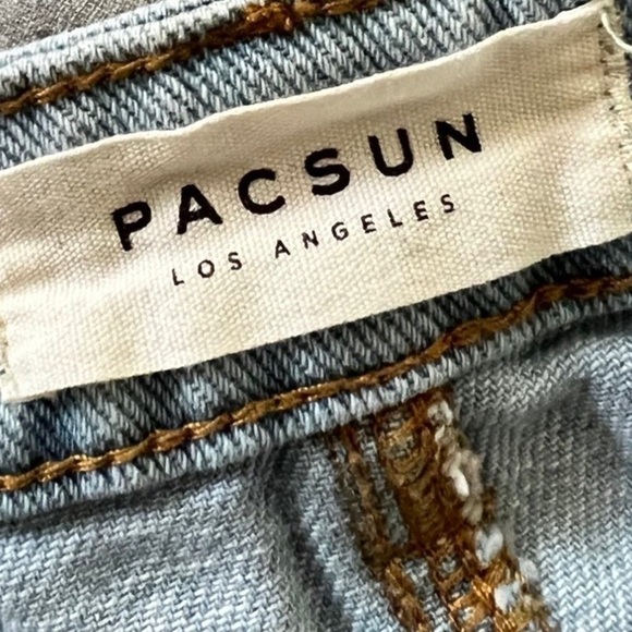 PACSUN High Rise Festival Jean Mini Shorts Size 26 - Picture 5 of 5